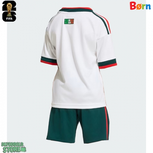 Mexico Replika Babytøj Udebanesæt Børn VM 2026 Kortærmet (+ Korte bukser)